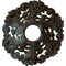 Ekena Millwork Orrington Medallion (Canopies up to 4 3/4"), 19 5/8"OD x 4 3/4"ID x 1 3/4"P, Bronze Blue Patina CM19ORBBS - alternate 1